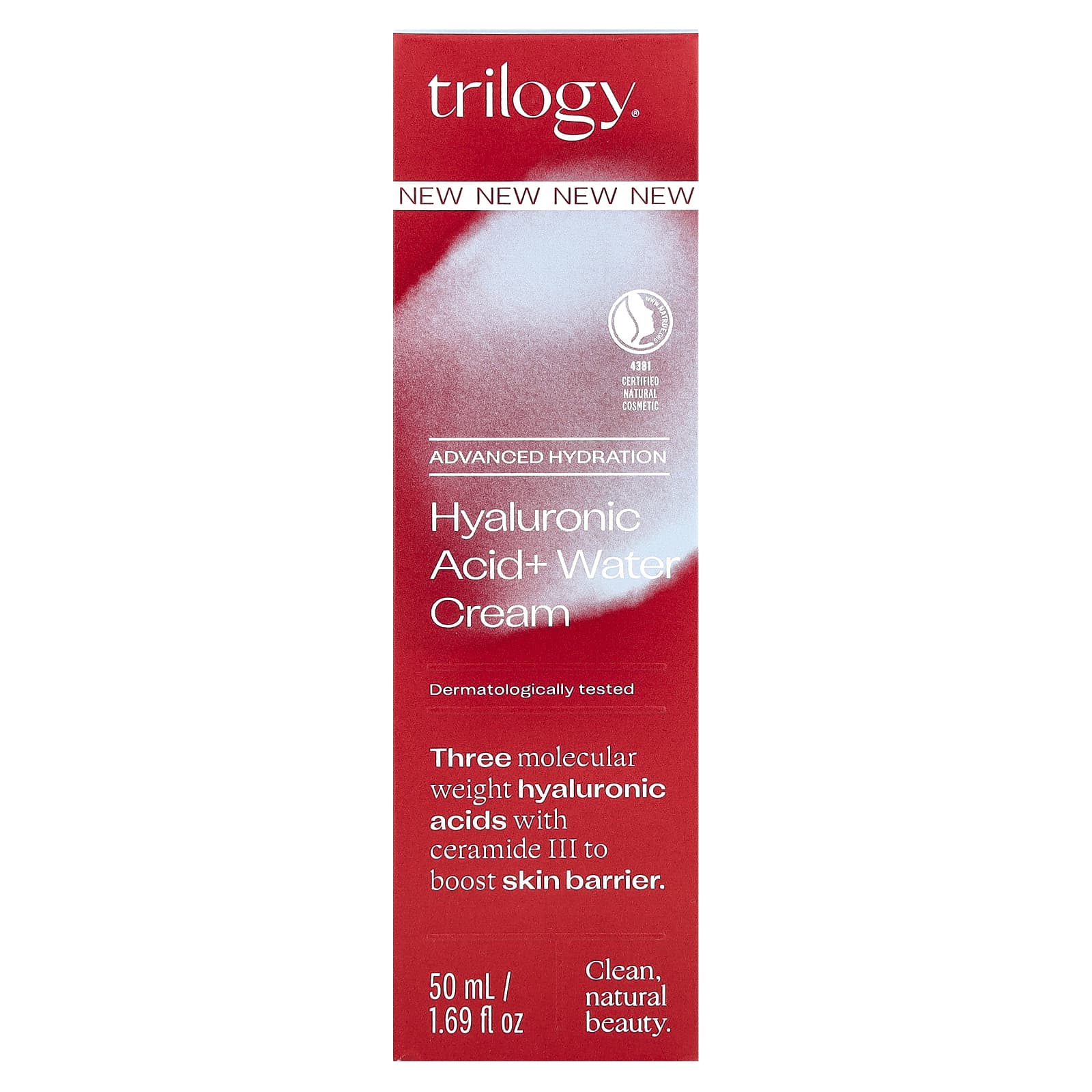 Trilogy, Hyaluronic Acid + Water Cream, 1.69 fl oz (50 ml)