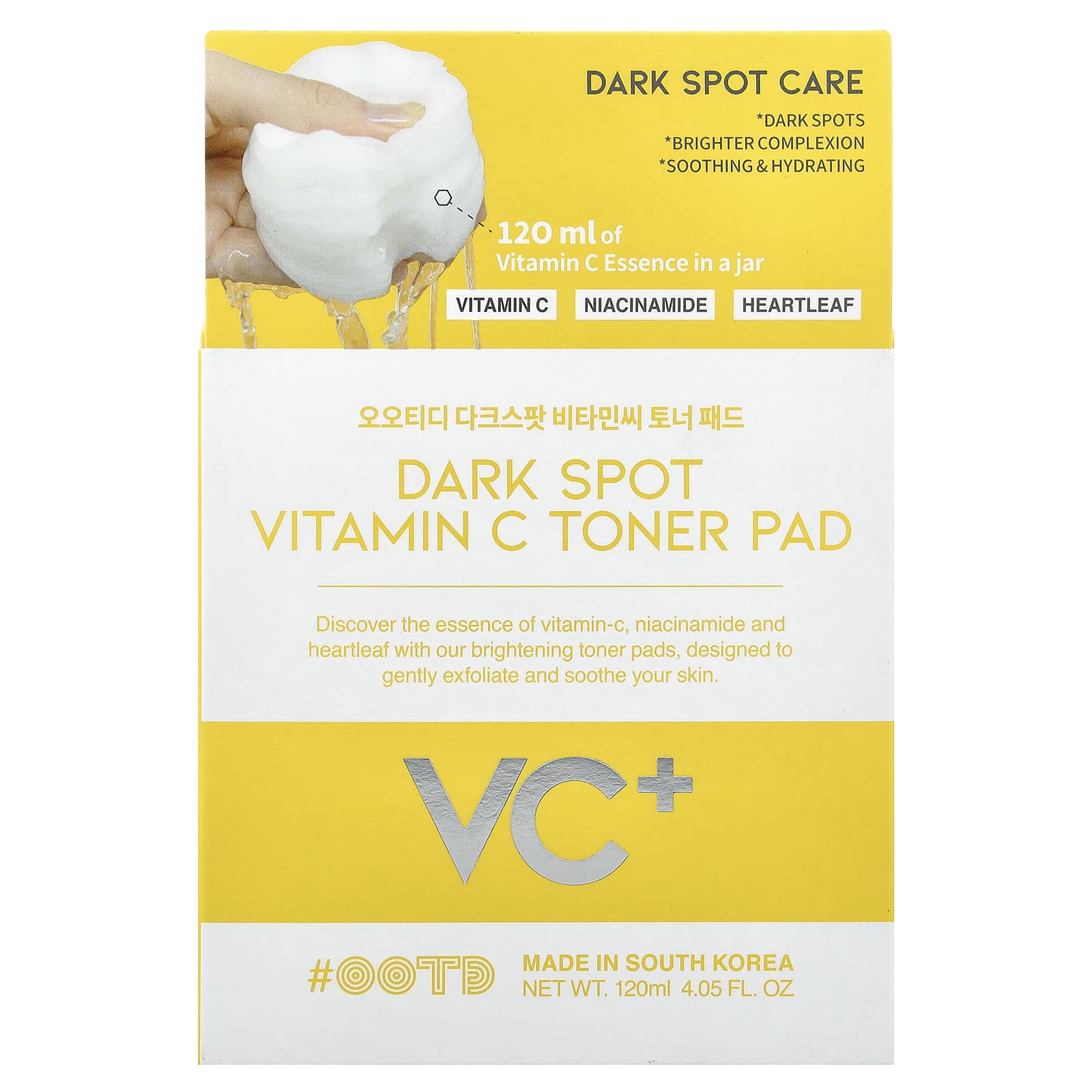OOTD, Dark Spot Vitamin C Toner Pad, 4.05 fl oz (120 ml)