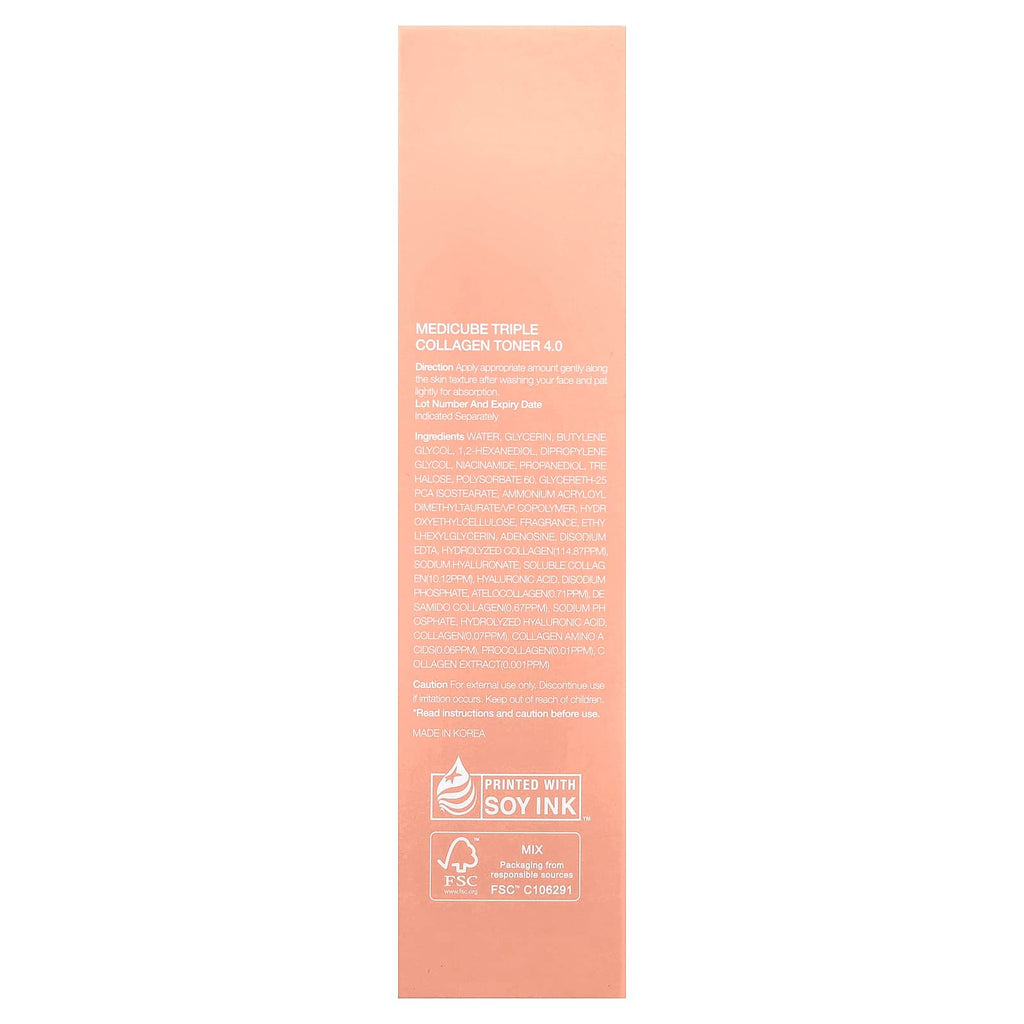 Medicube, Triple Collagen Toner, 4.73 fl oz (140 ml)