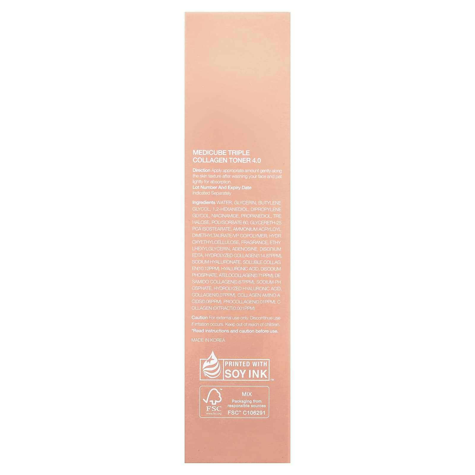 Medicube, Triple Collagen Toner, 4.73 fl oz (140 ml)