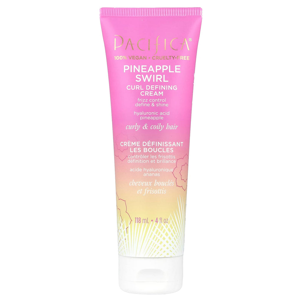 Pacifica, Curl Defining Cream, Pineapple Swirl, 4 fl oz (118 ml)