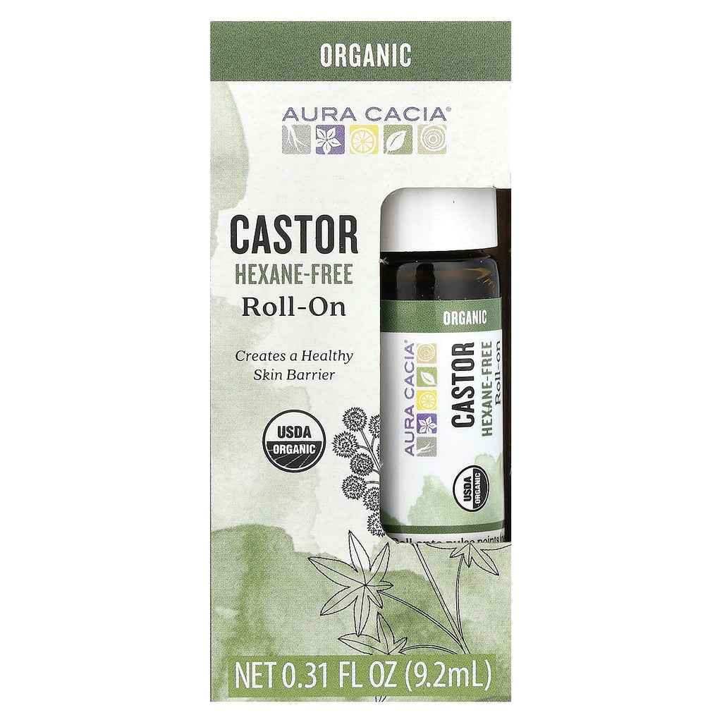 Aura Cacia, Roll-On, Castor, 0.31 fl oz (9.2 ml)