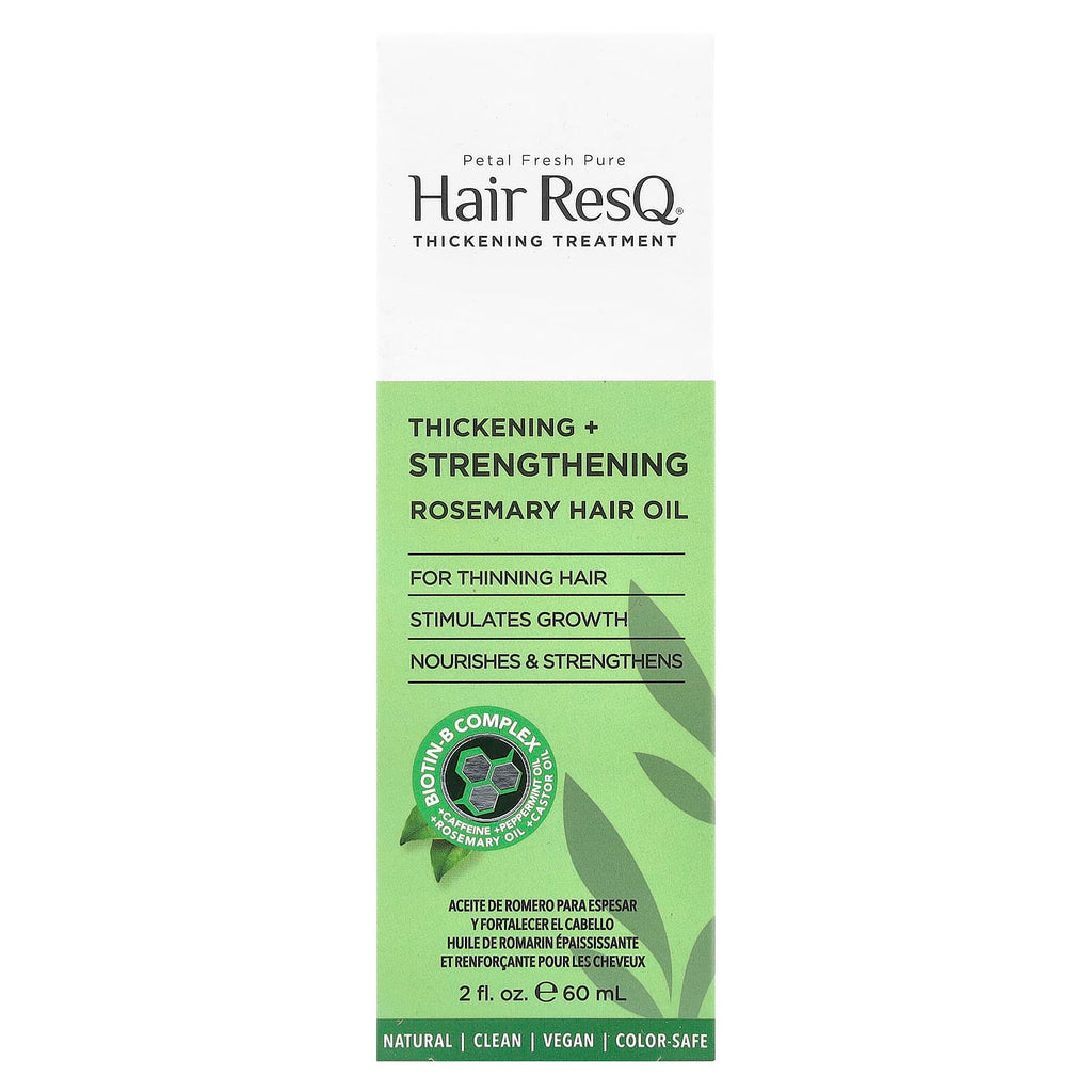 Petal Fresh, Hair ResQ®, Rosemary Hair Oil, Thickening + Strengthening, 2 fl oz (60 ml)