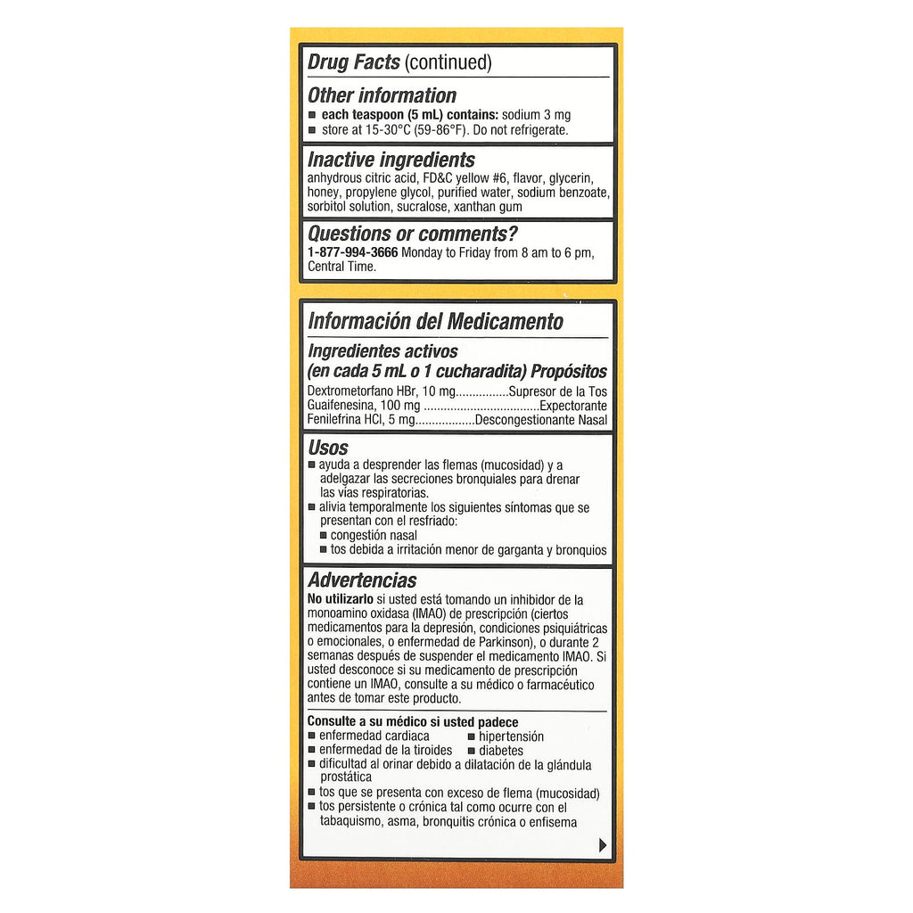 Tukol, Honey, Cough & Congestion, Ages 12+, Natural Honey, 4 fl oz (118 ml)