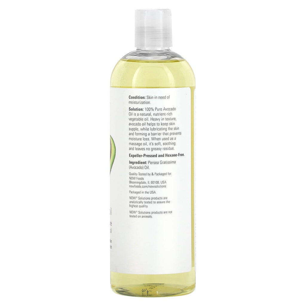 NOW Foods, Solutions, Avocado Oil, 16 fl oz (473 ml)