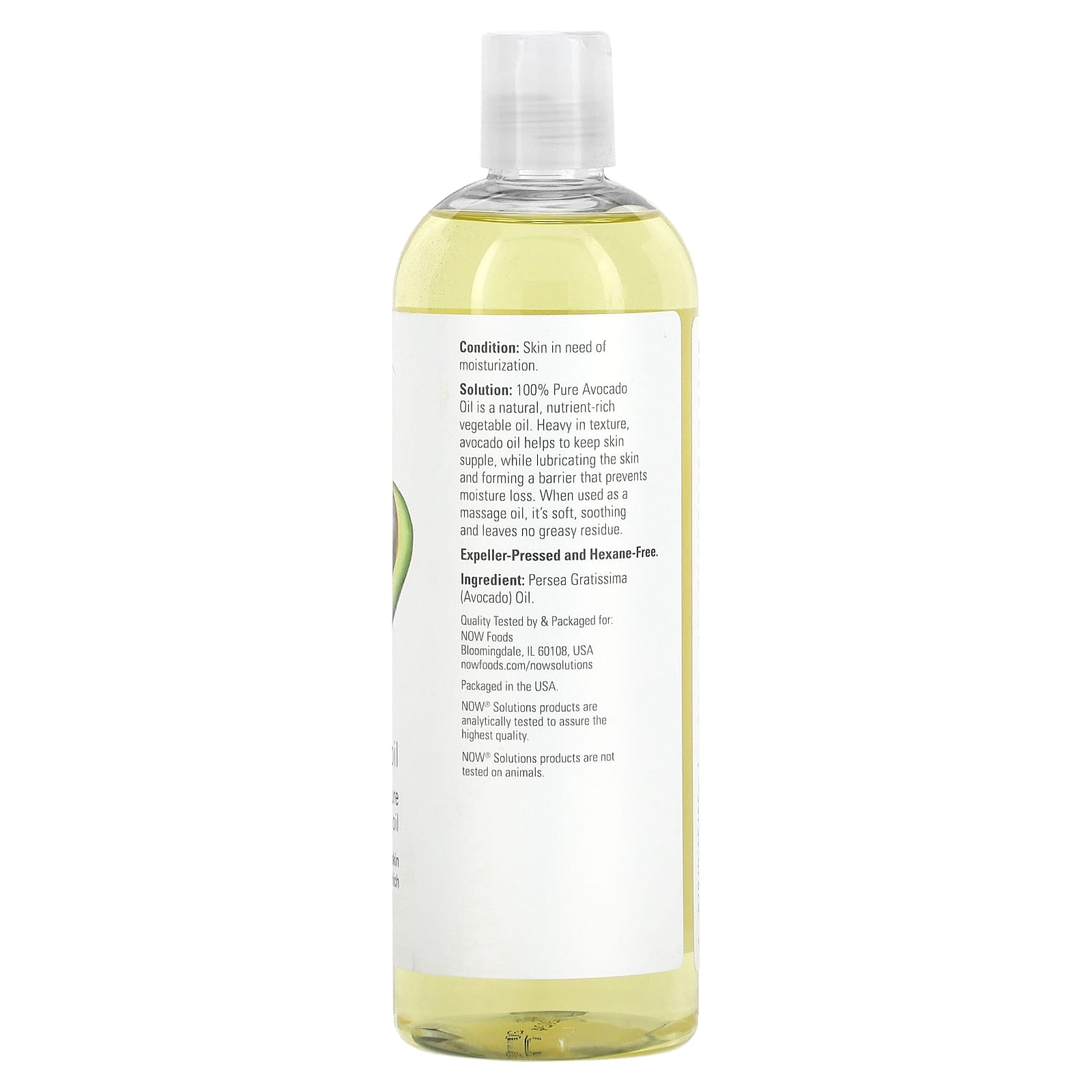 NOW Foods, Solutions, Avocado Oil, 16 fl oz (473 ml)