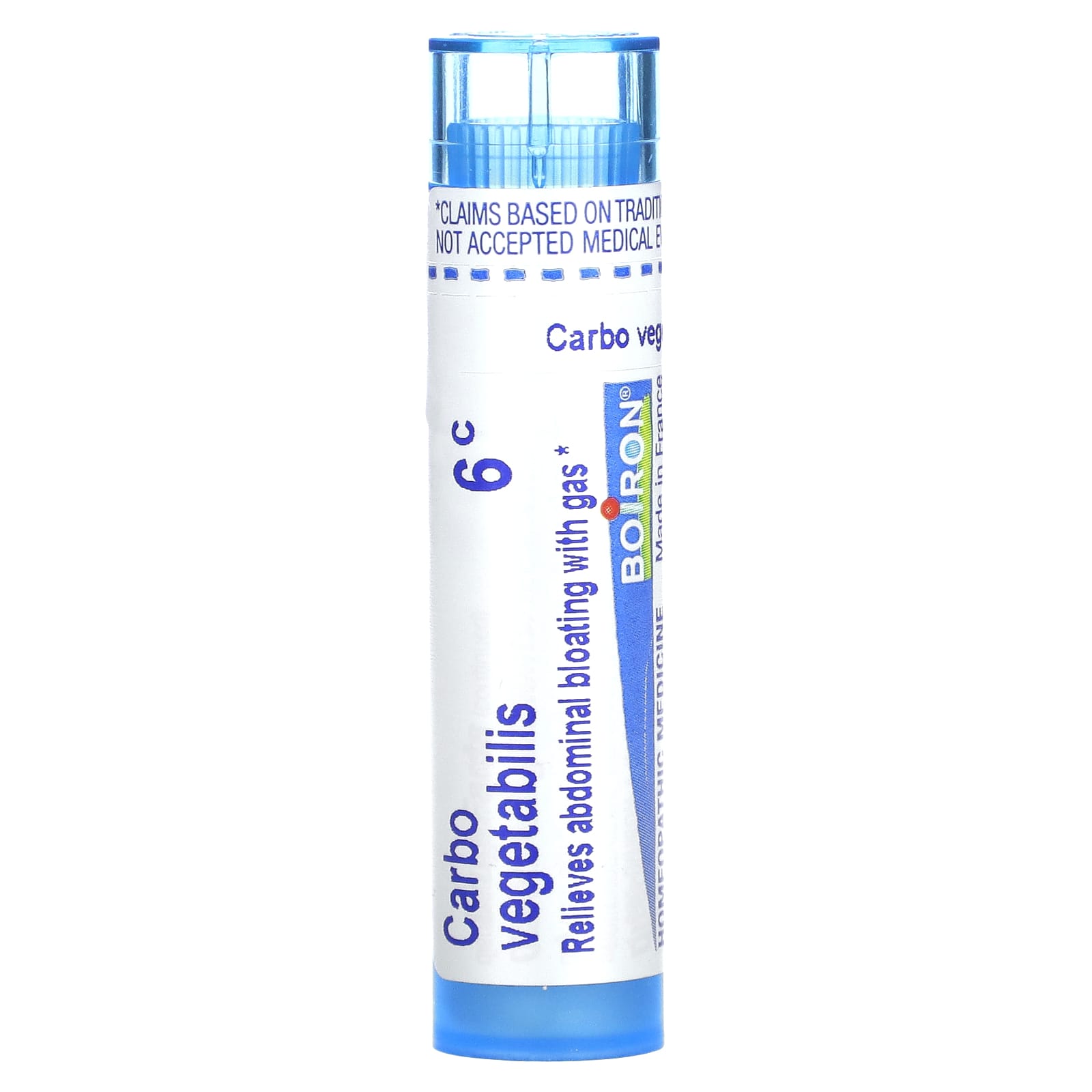 Boiron, Carbo Vegetabilis, 6C, Bloat & Gas Relief, Approx 80 Pellets