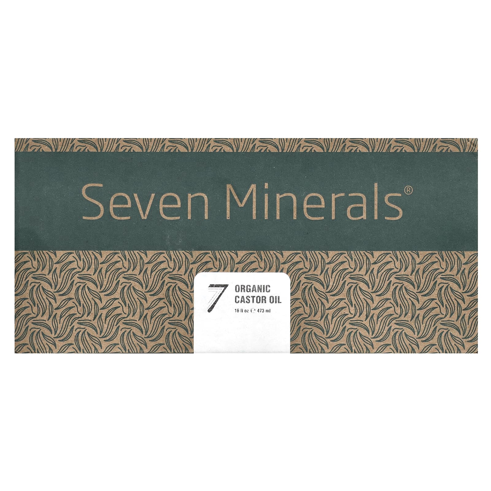 Seven Minerals, Organic Castor Oil, 16 fl oz (473 ml)