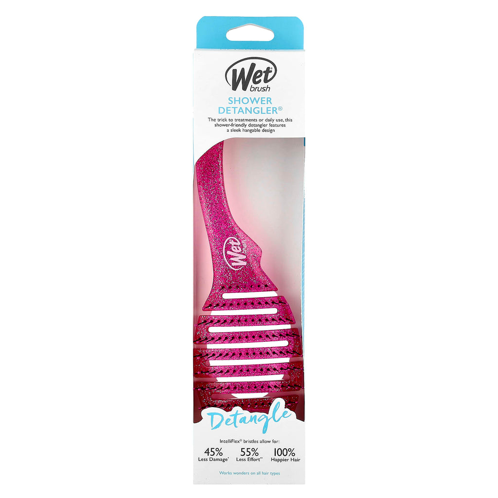 Wet Brush, Shower Detangler®, Pink Glitter, 1 Brush