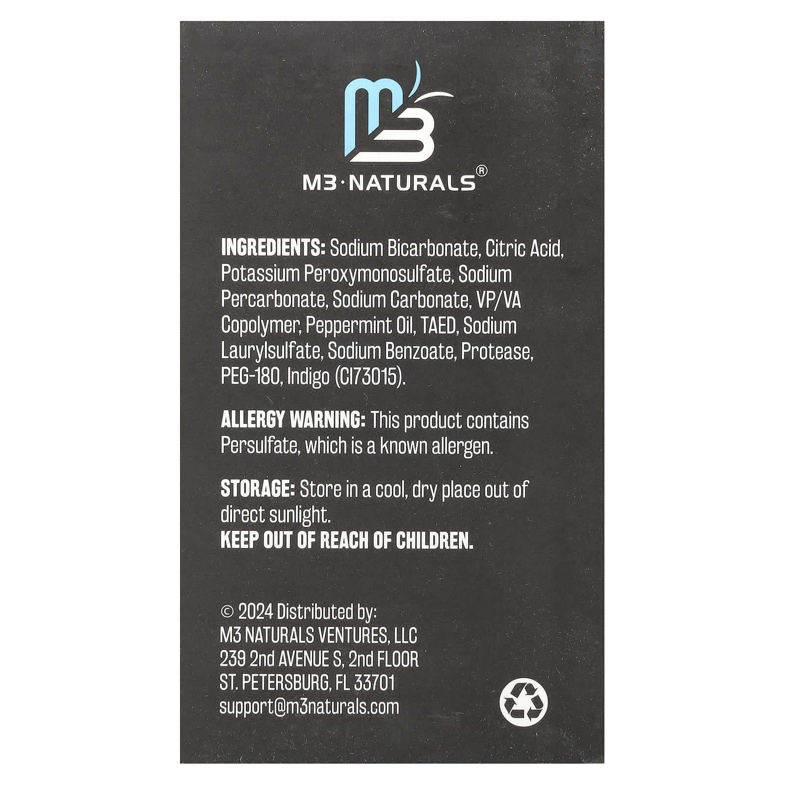 M3 Naturals, Retainer Cleaner, Overnight + Whitening, Mint, 120 Tablets