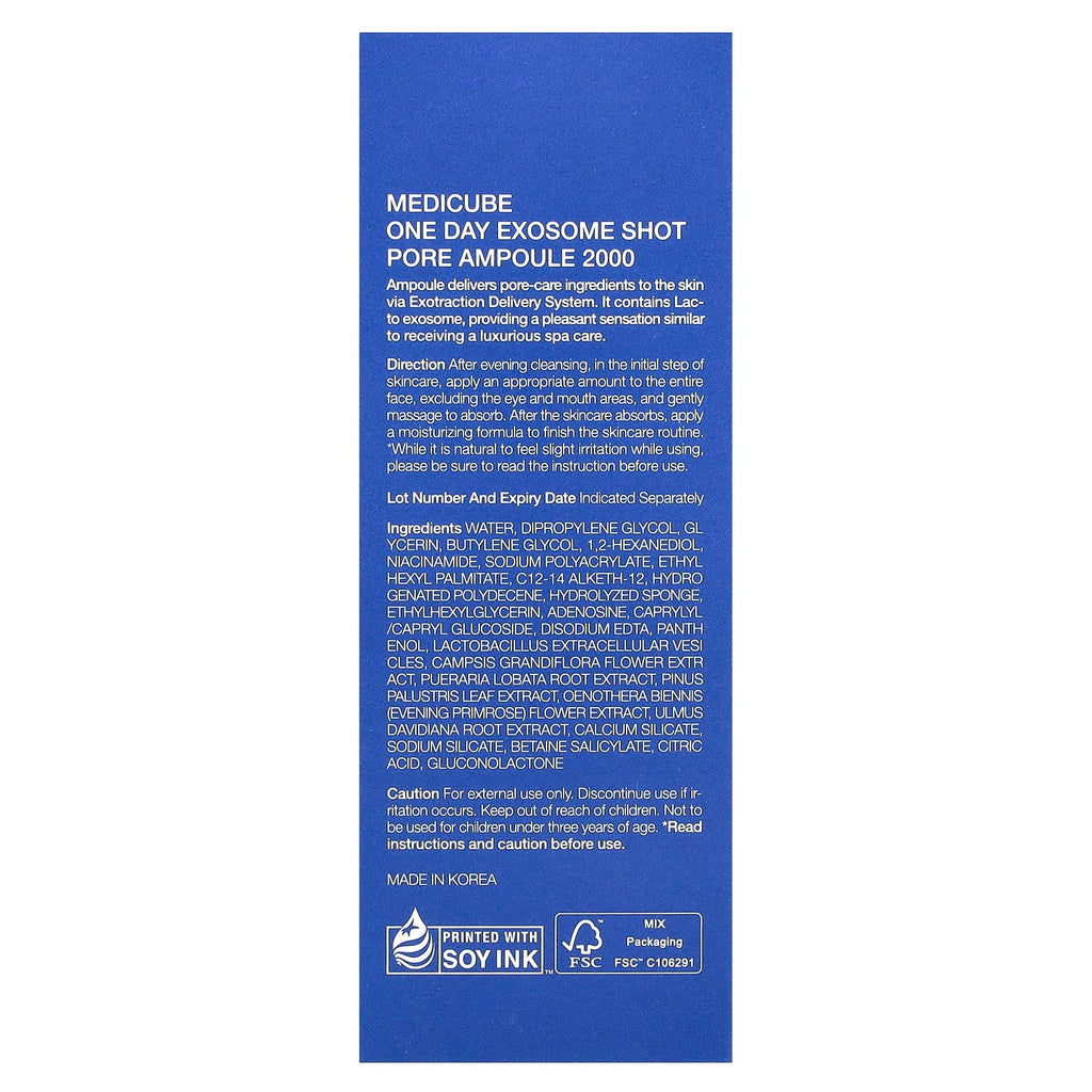 Medicube, One Day Exosome Shot 2000 , 1.01 fl oz (30 ml)