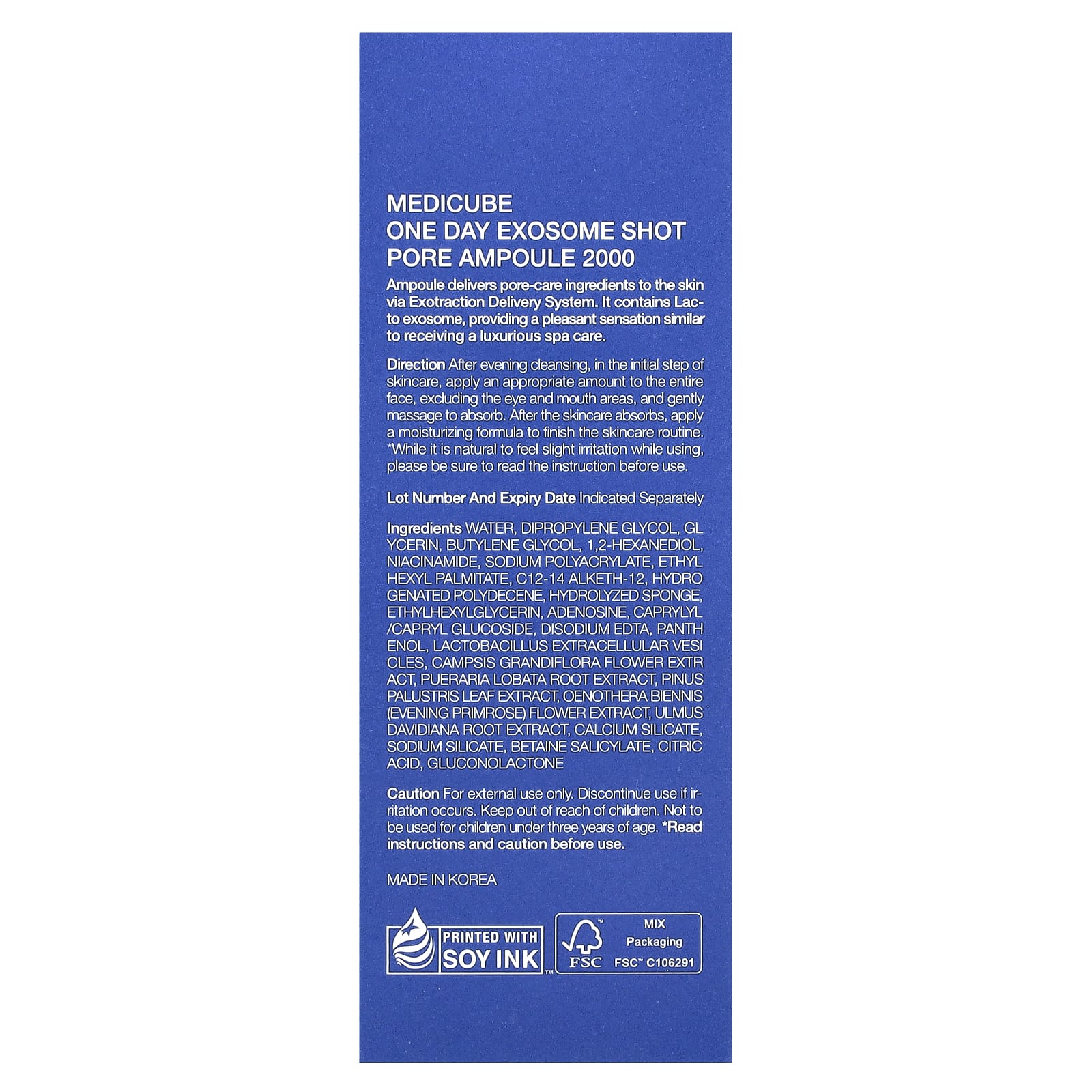 Medicube, One Day Exosome Shot 2000 , 1.01 fl oz (30 ml)