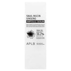 APLB, Snail Mucin Ginseng Ampoule Serum , 1.35 fl oz (40 ml)