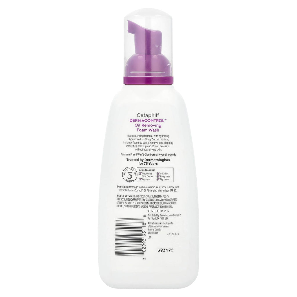 Cetaphil, Derma Control™, Oil Removing Foam Wash, 8 fl oz (237 ml)