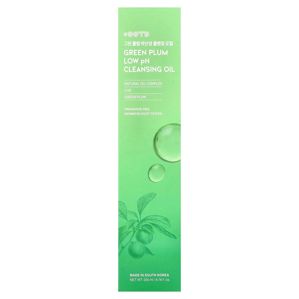 OOTD, Green Plum Low pH Cleansing Oil, Fragrance Free, 6.76 fl oz (200 ml)