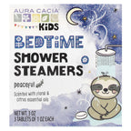 Aura Cacia, Kids, Bedtime Shower Steamers, Peaceful, 3 Tablets