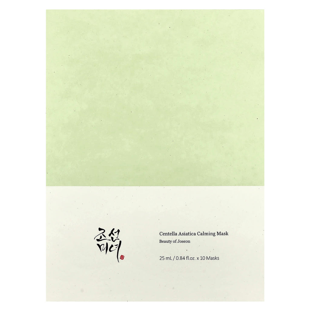 Beauty of Joseon, Centella Asiatica Calming Beauty Mask, 10 Sheets, 0.84 fl oz (25 ml) Each