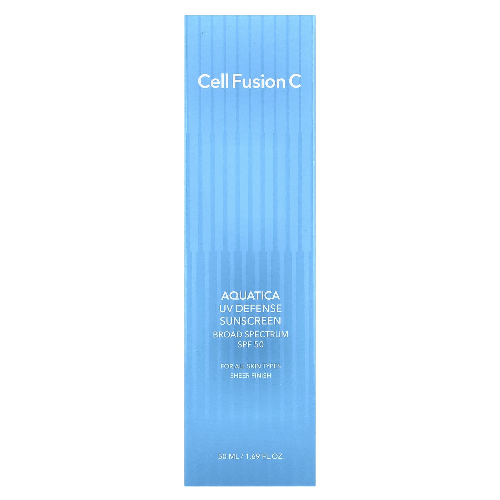 Cell Fusion C, Aquatica UV Defense Sunscreen, For All Skin Types, SPF 50, 1.69 fl oz (50 ml)