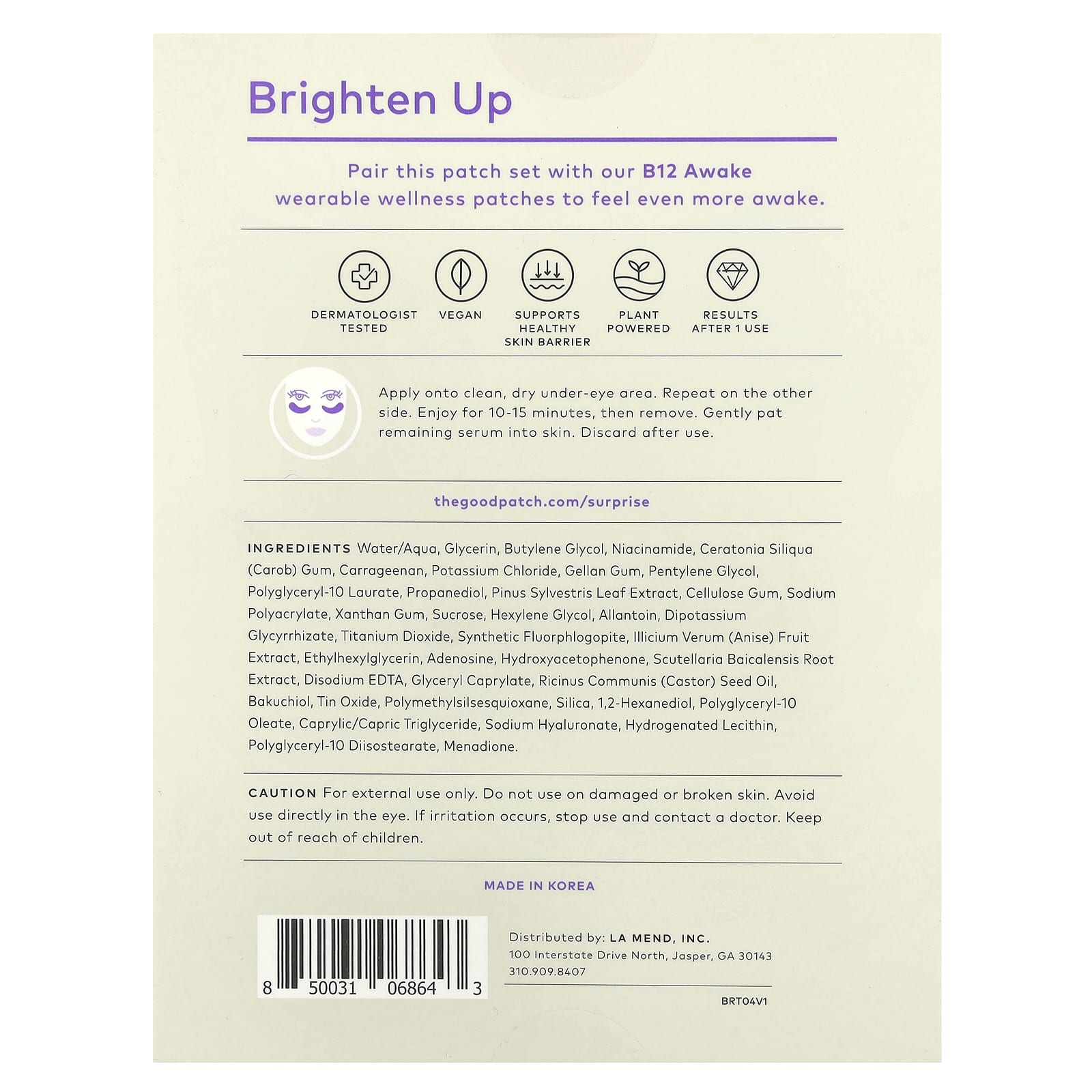 The Good Patch, Brighten Up Eye Patches , 3 Patch Sets