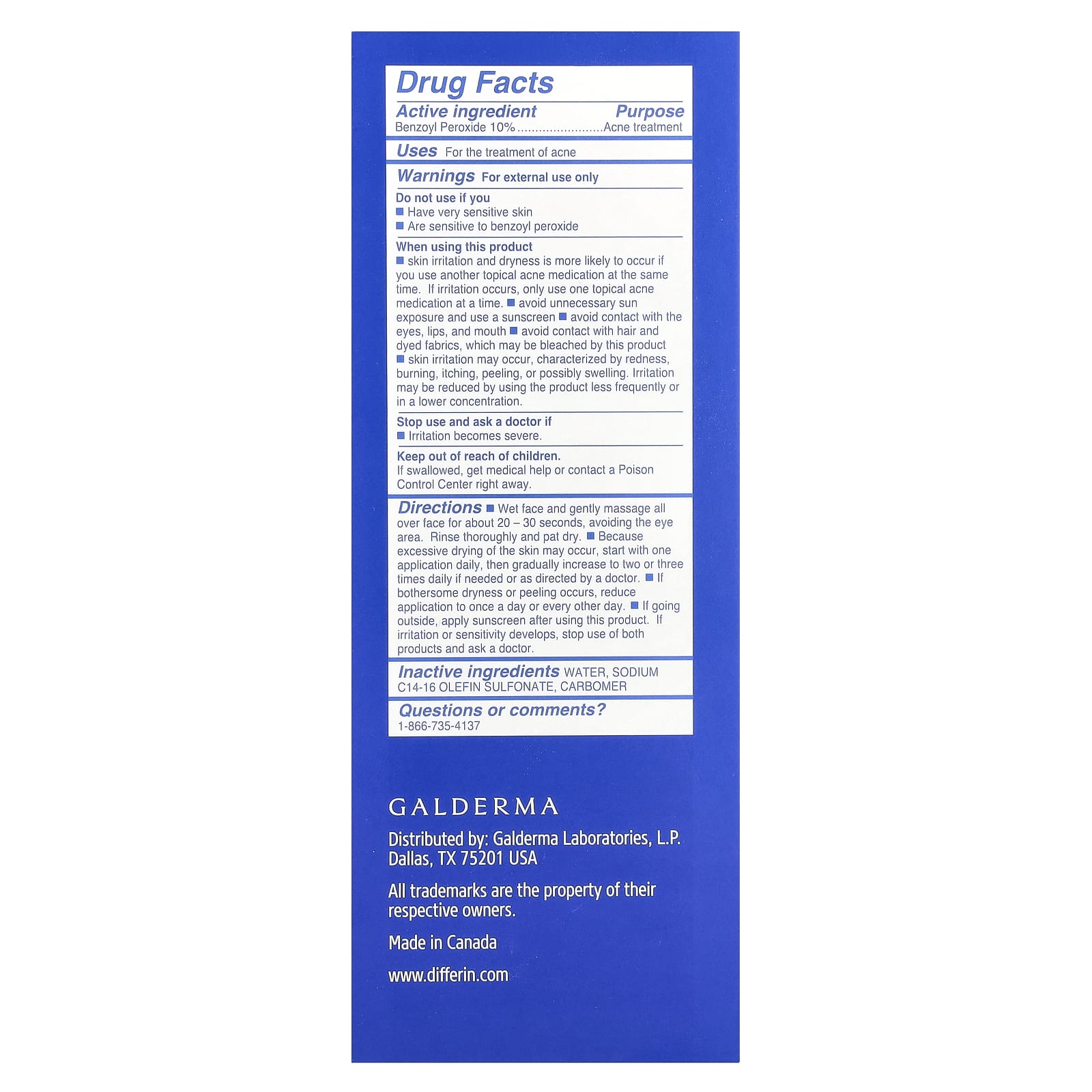 Cetaphil, Differin®, Maximum Strength Acne Foaming Cleanser, 5 fl oz (148 ml)