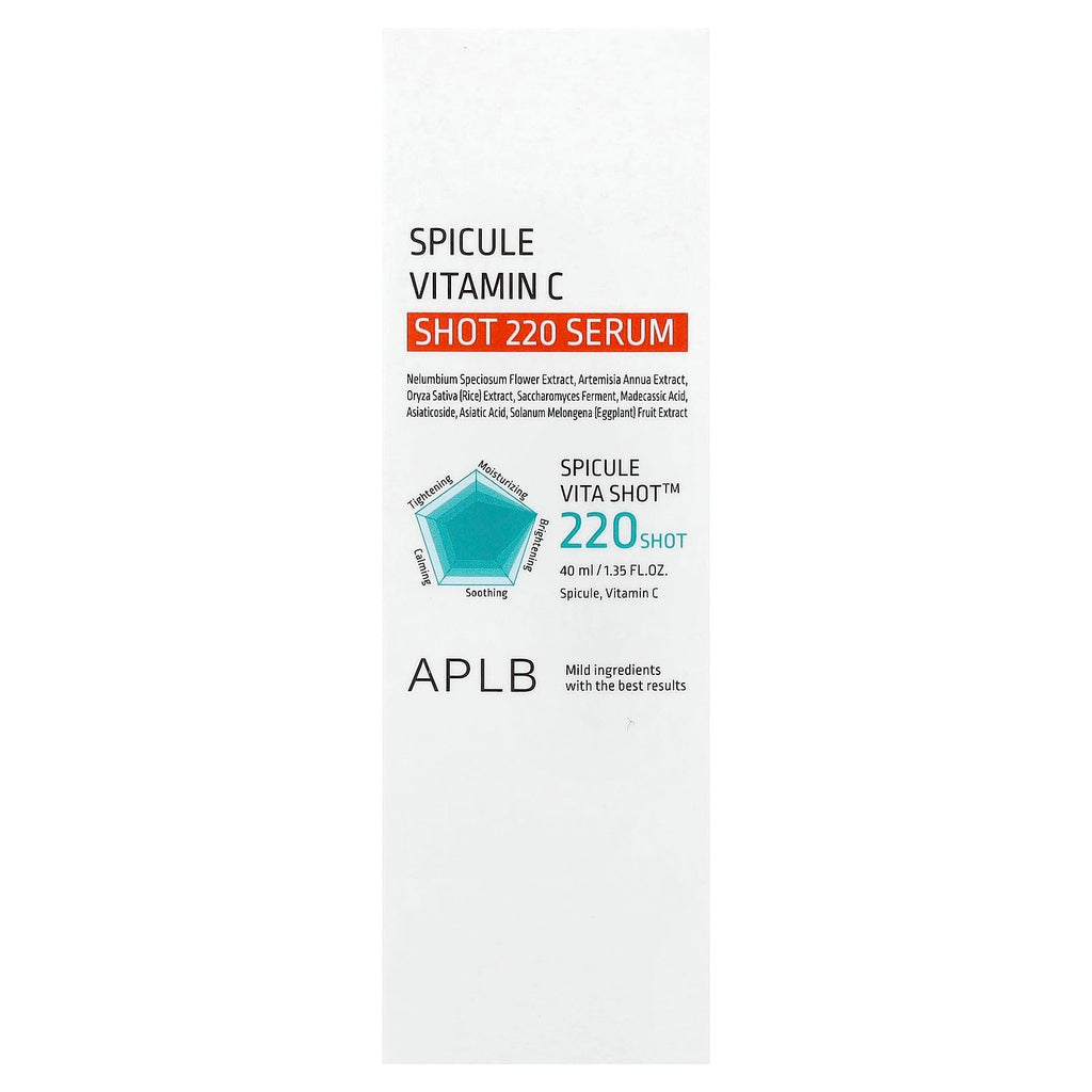 APLB, Spicule Vitamin C Shot 220 Serum, 1.35 fl oz (40 ml)