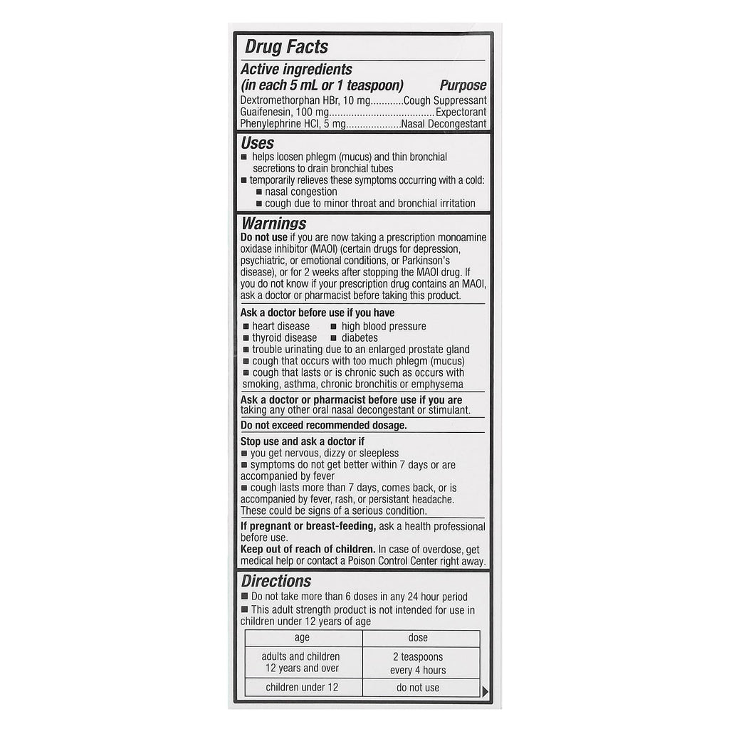 Tukol, Multi-Symptom, Cough & Congestion, Ages 12+, 4 fl oz (118 ml)