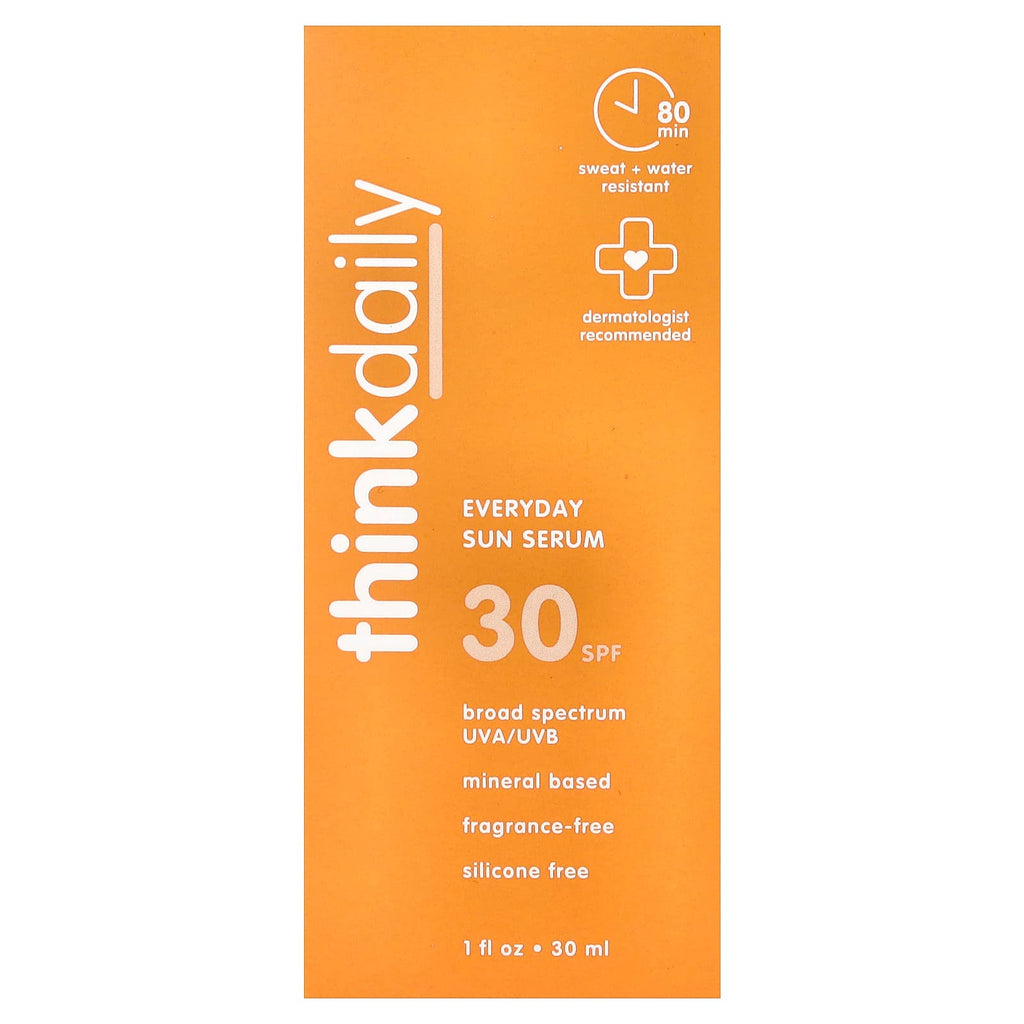think, Thinkdaily, Everyday Sun Serum, SPF 30, Fragrance Free, 1 fl oz (30 ml)