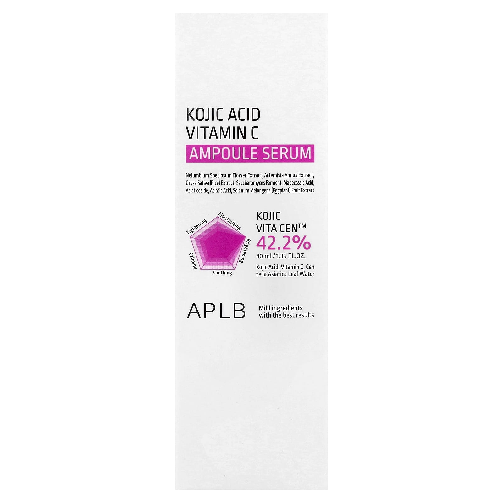 APLB, Kojic Acid Vitamin C Ampoule Serum , 1.35 fl oz (40 ml)