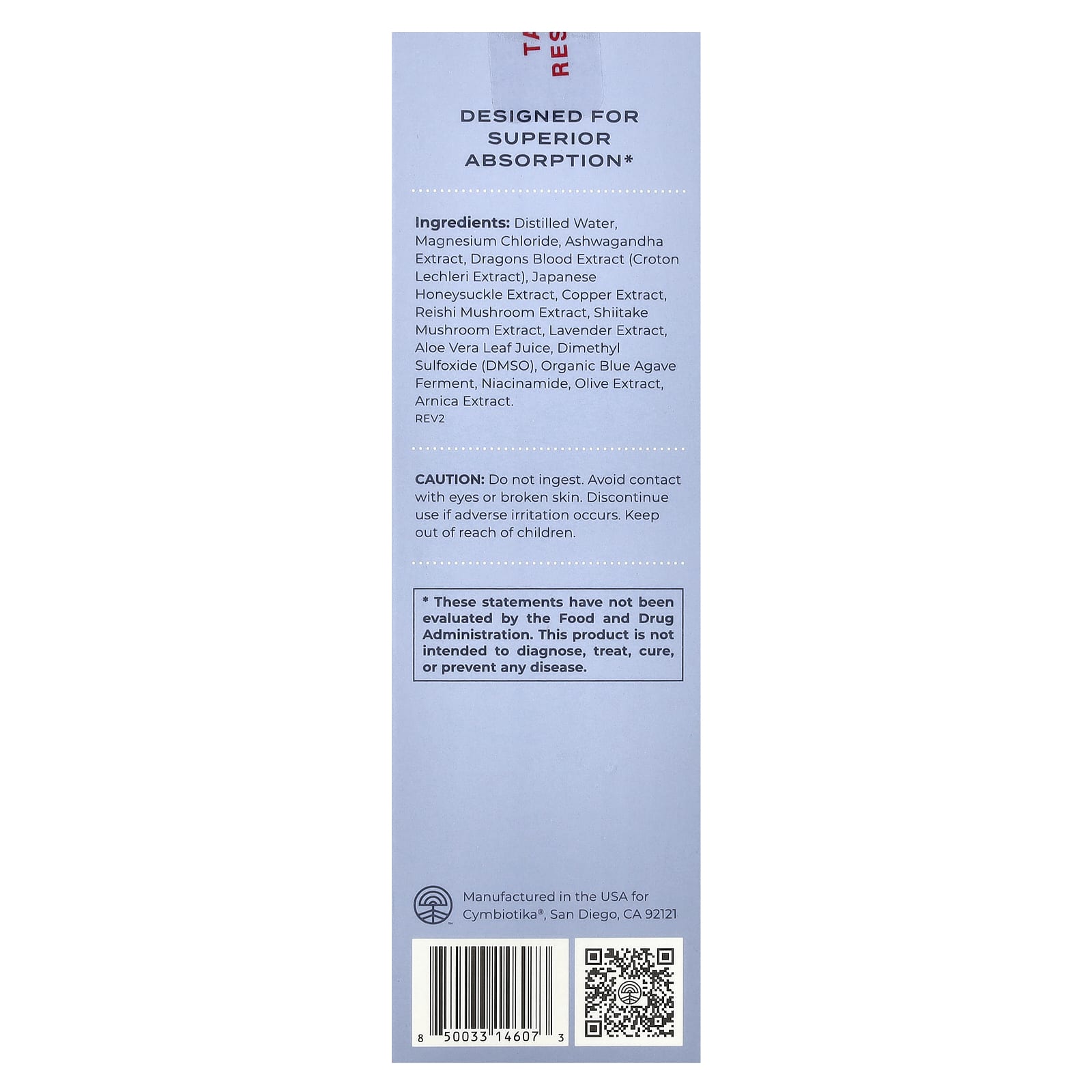 Cymbiotika, Topical Magnesium Oil, Lavender, 3.4 fl oz (100 ml)