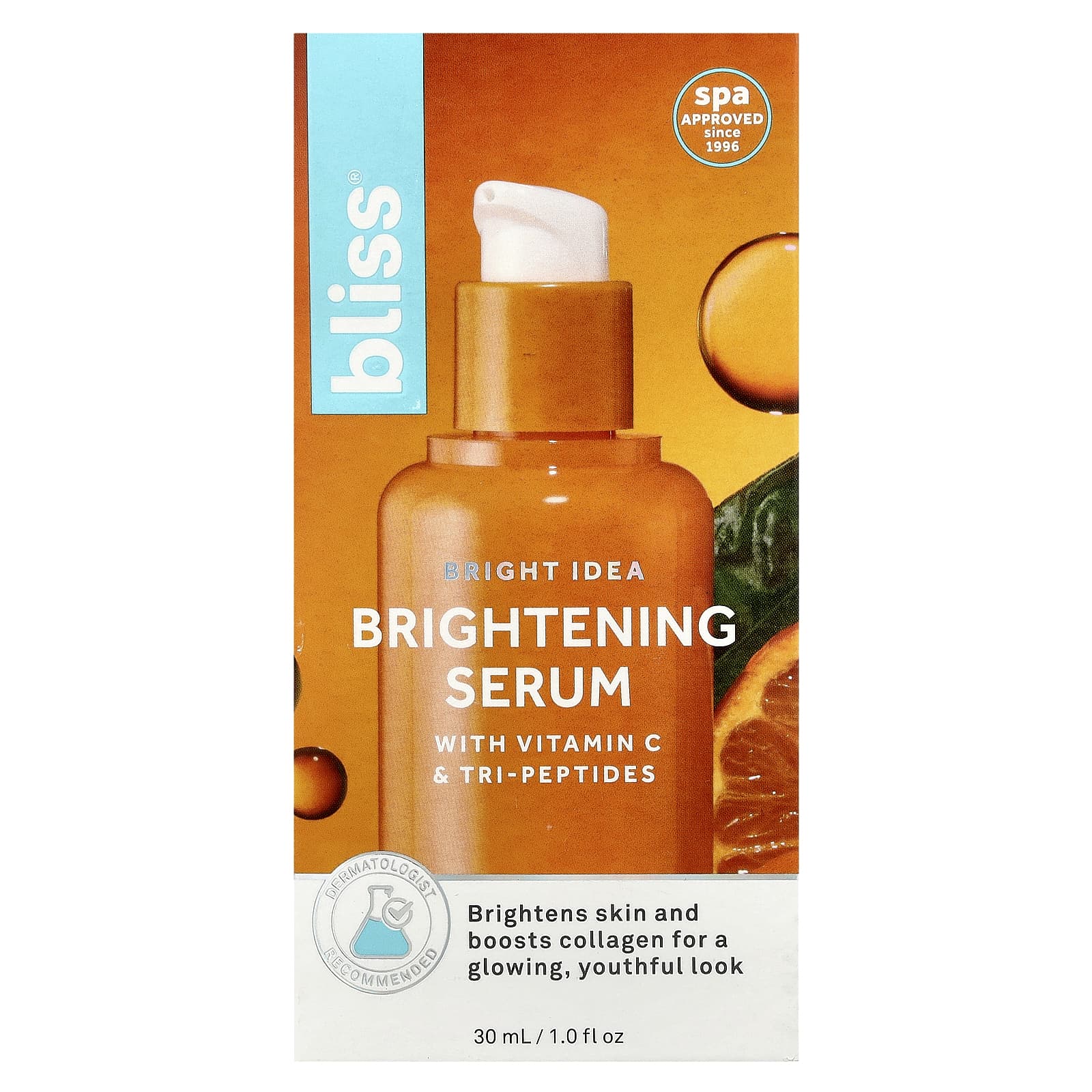 Bliss, Bright Idea, Brightening Serum with Vitamin C & Tri-Peptides, 1 fl oz (30 ml)