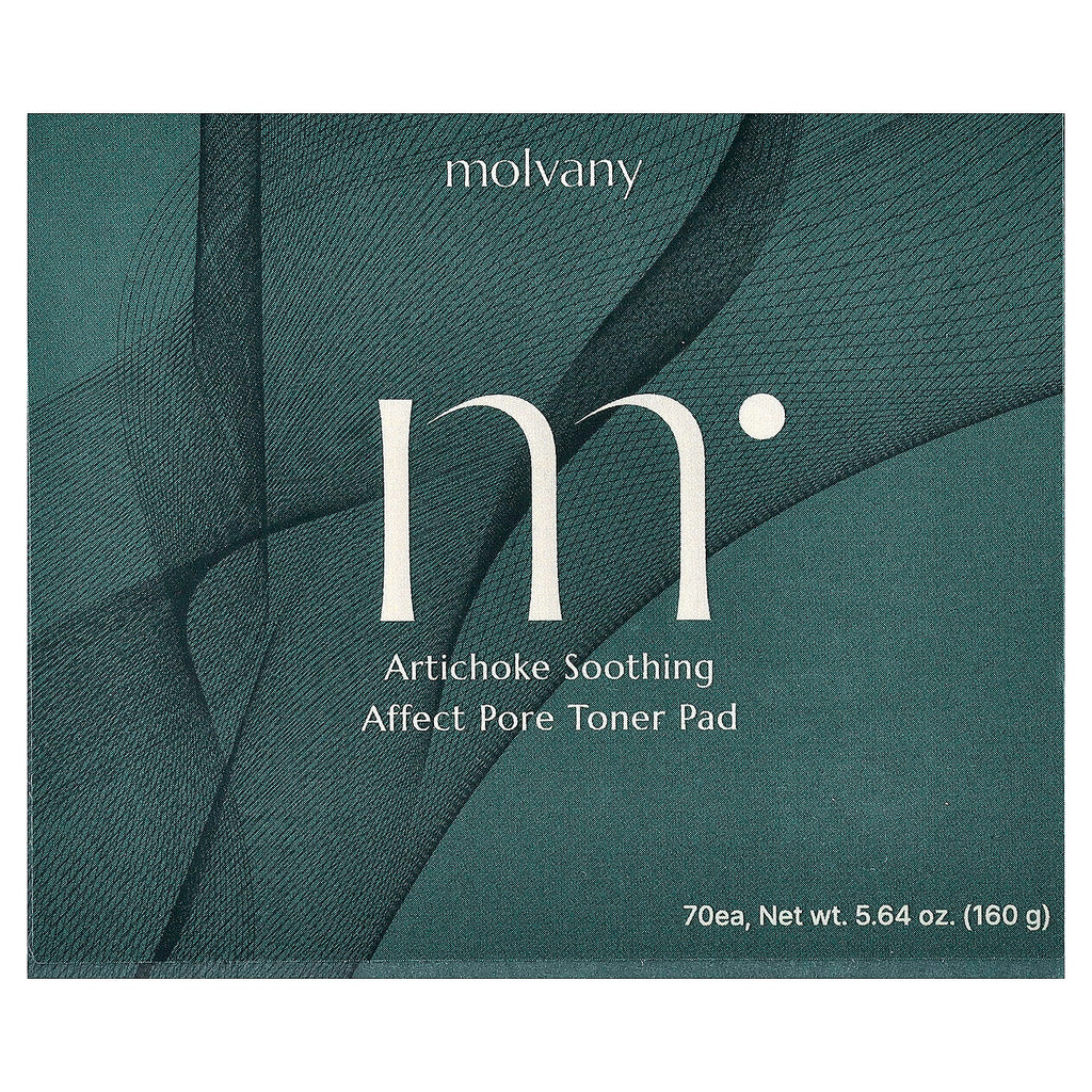 Molvany, Artichoke Soothing Affect Pore Toner Pad, 70 Pads, 5.64 oz (160 g)