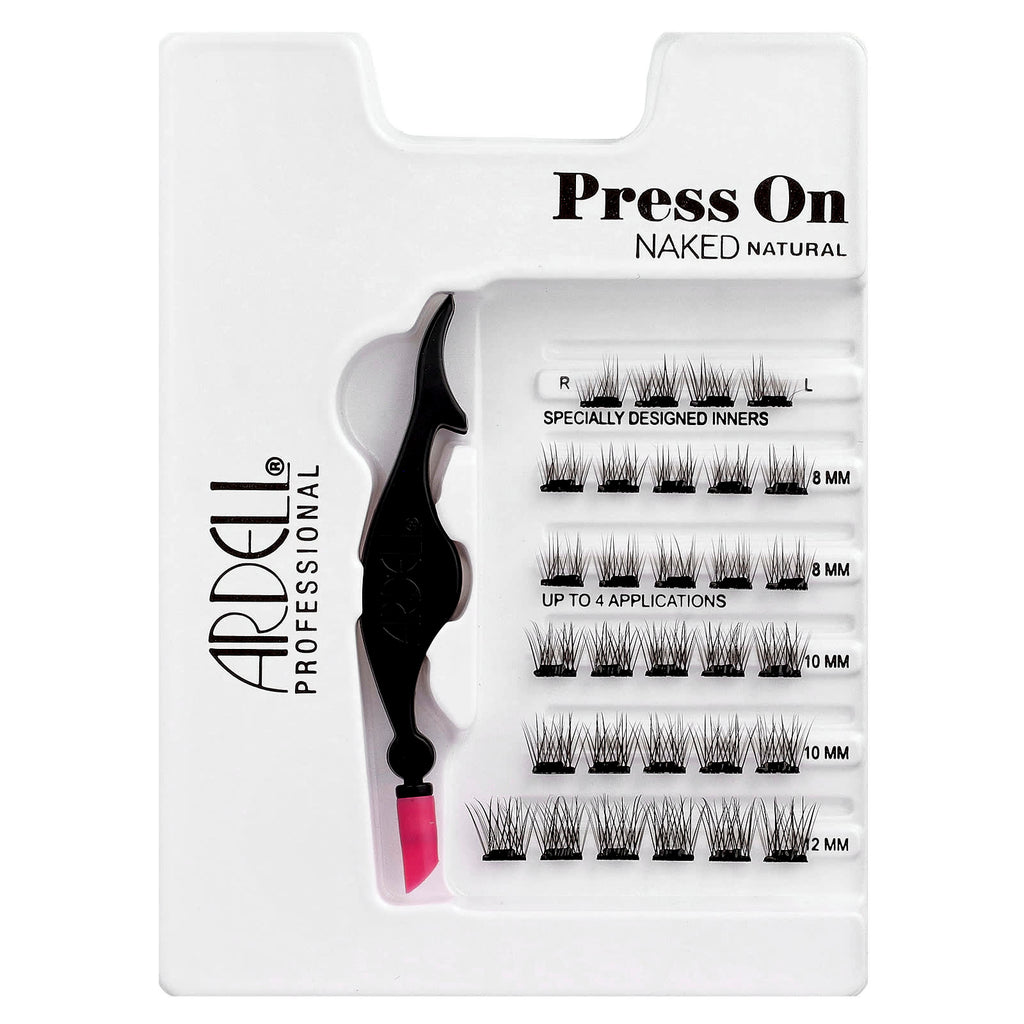 Ardell, Press On, Pre-Glued Underlash Extensions, Naked Natural, 30 Pre-Glued Clusters and Applicator