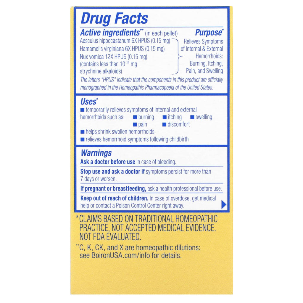Boiron, HemCalm On The Go, Hemorrhoid Relief, 2 Portable Tubes, Approx. 80 Pellets Each