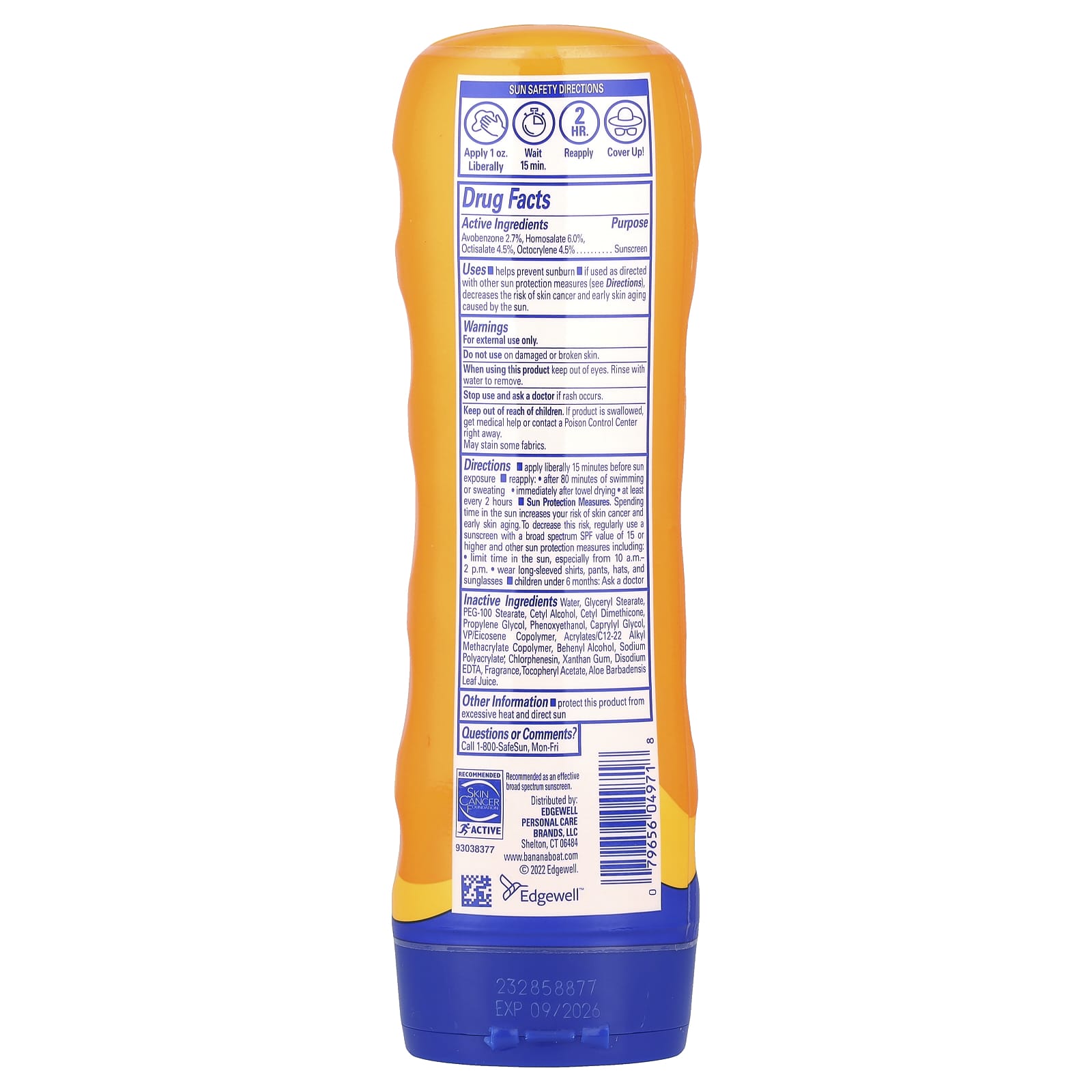 Banana Boat, Sport Ultra™, Sunscreen Lotion, SPF 30, 8 fl oz (236 ml)