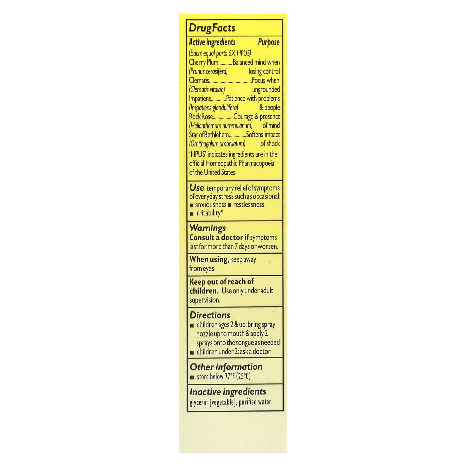 Bach, Rescue® Spray Kids, Stress Relief, Ages 2 & Up, 0.7 fl oz (20 ml)