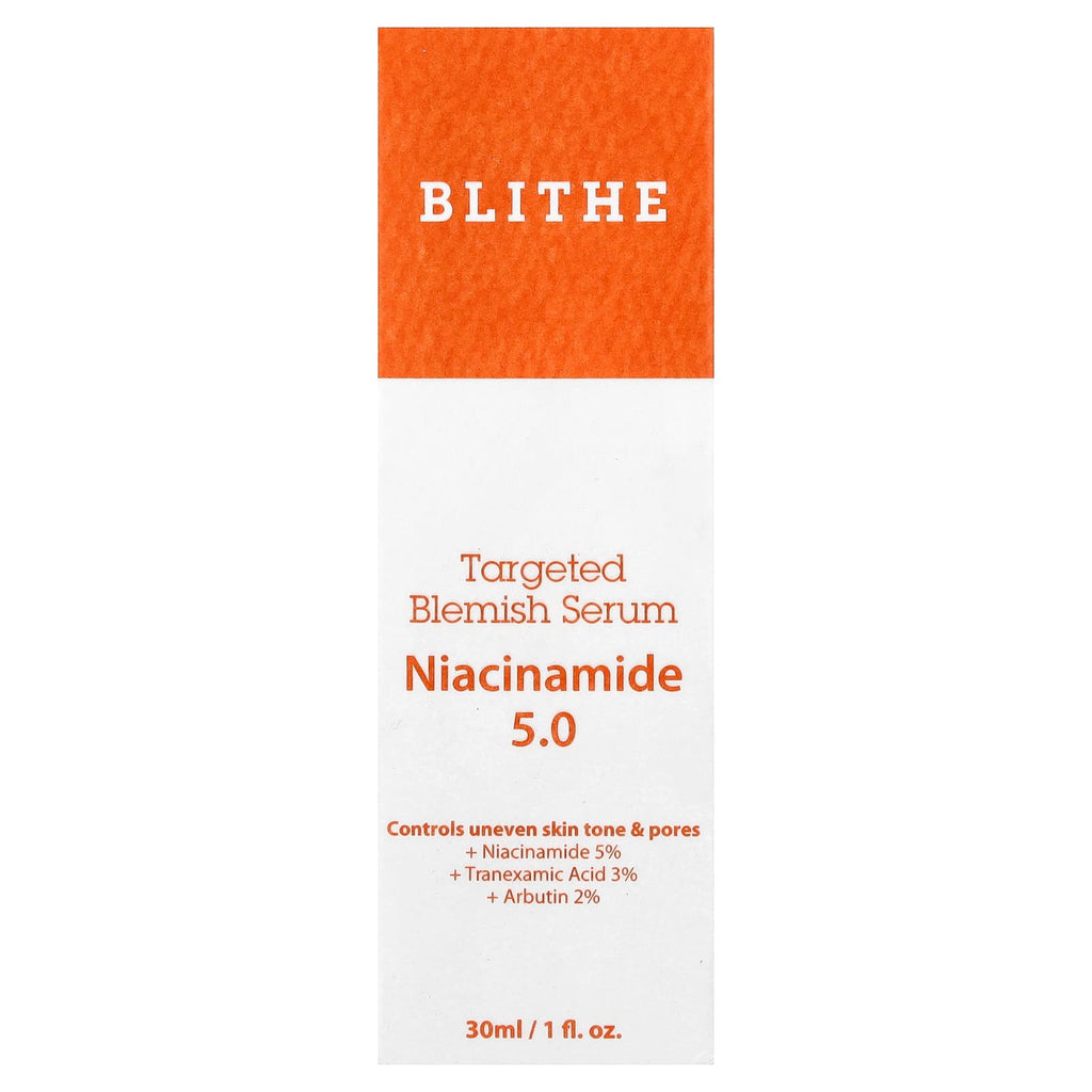 Blithe, Targeted Blemish Serum, Niacinamide 5.0, 1 fl oz (30 ml)