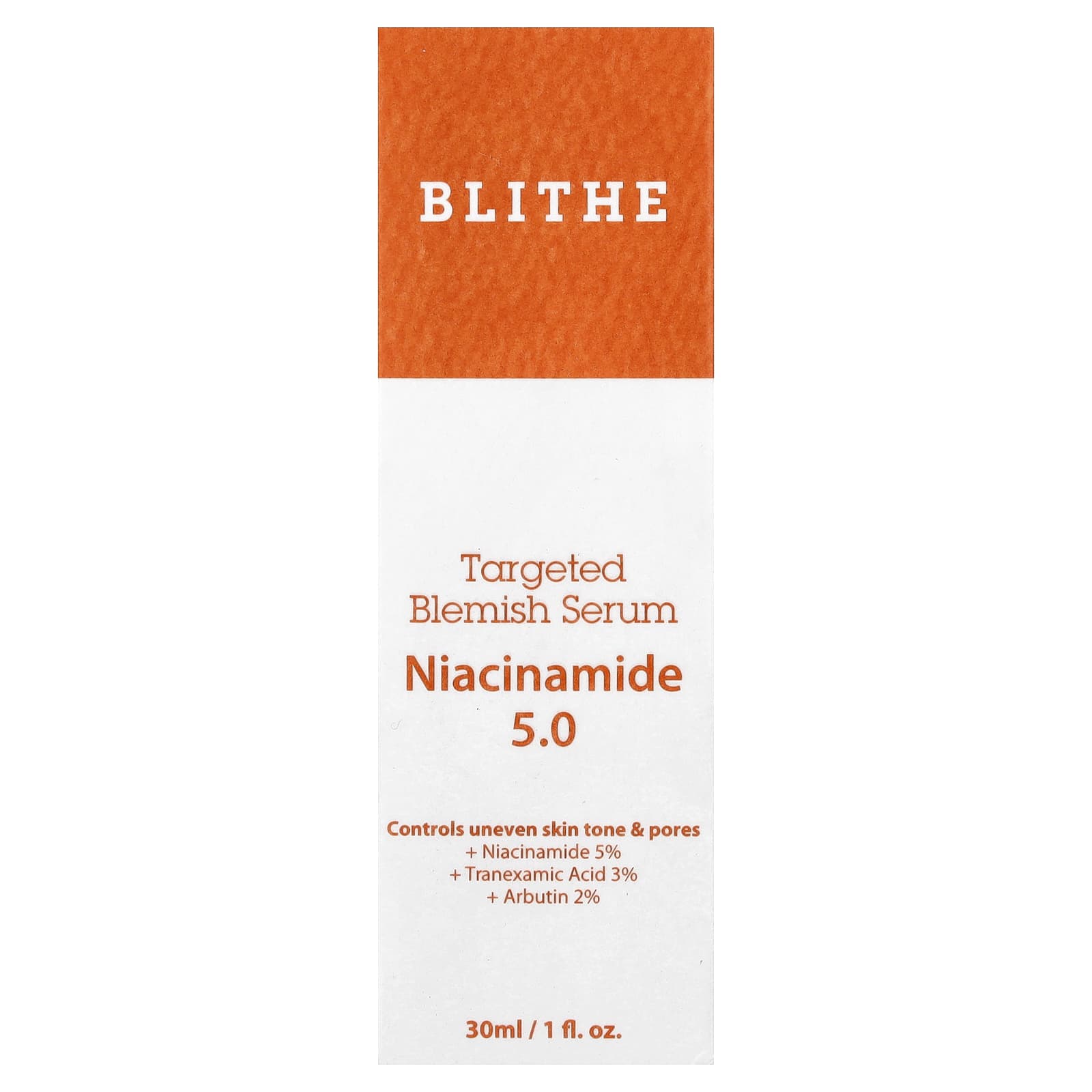 Blithe, Targeted Blemish Serum, Niacinamide 5.0, 1 fl oz (30 ml)