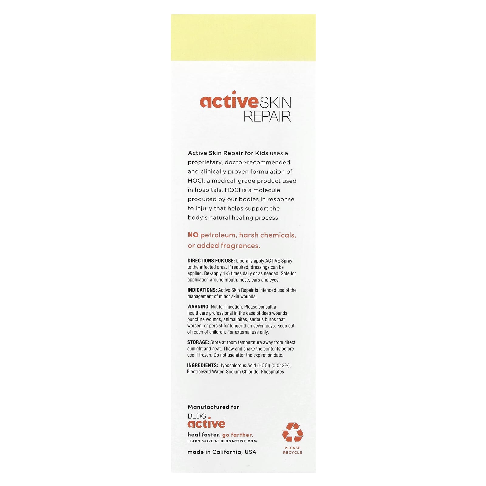 Active Skin Repair, Kids, Spray, 3 fl oz