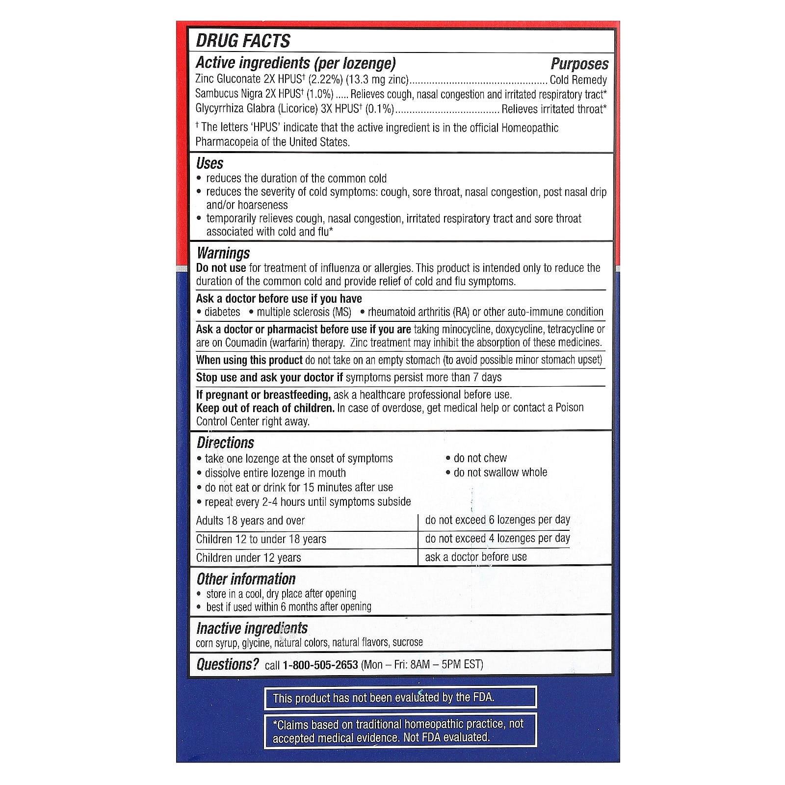 Cold Eeze, Cold Remedy, Homeopathic Plus Cold & Flu Symptom Relief, Natural Mixed Berry, 25 Lozenges