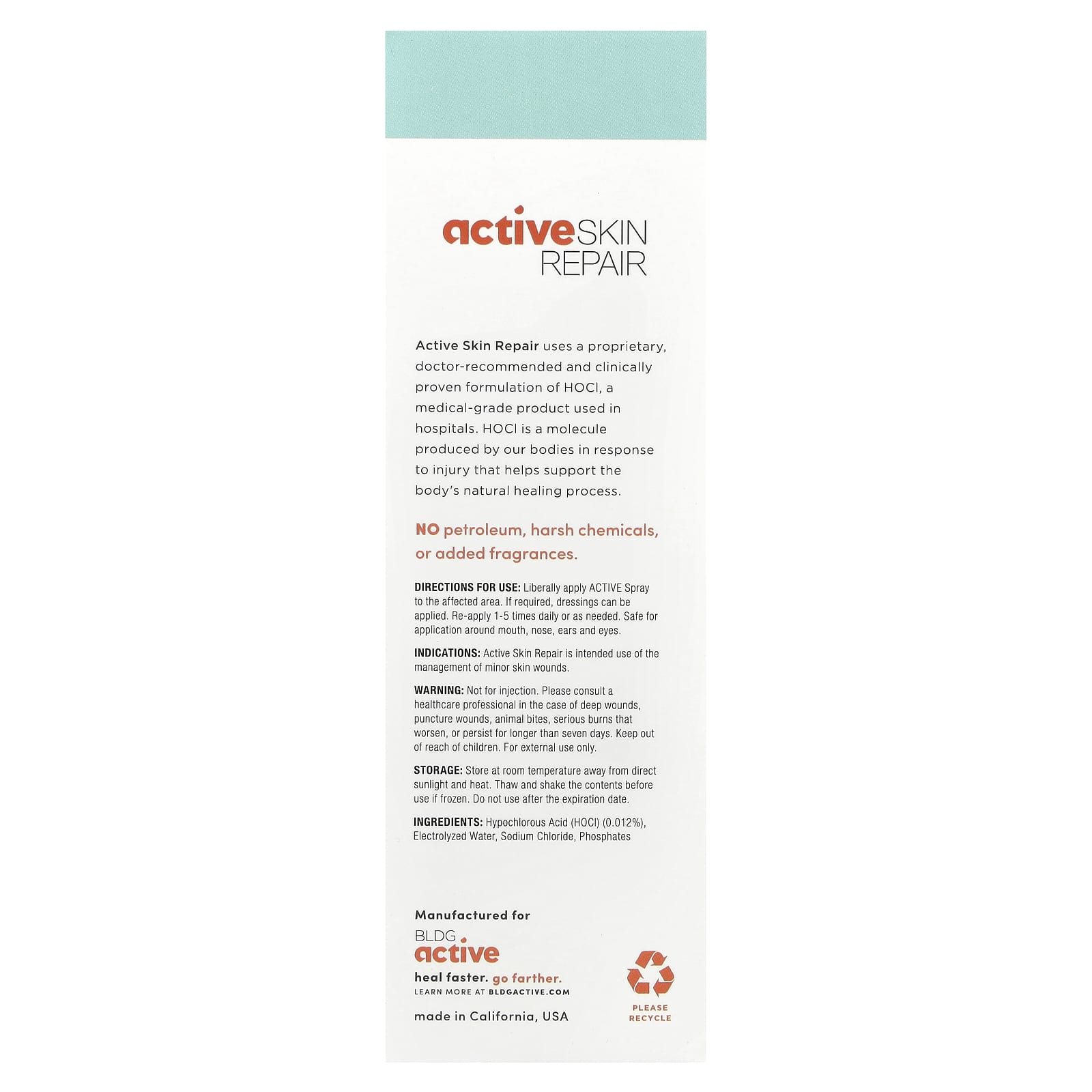 Active Skin Repair, Spray, 3 fl oz
