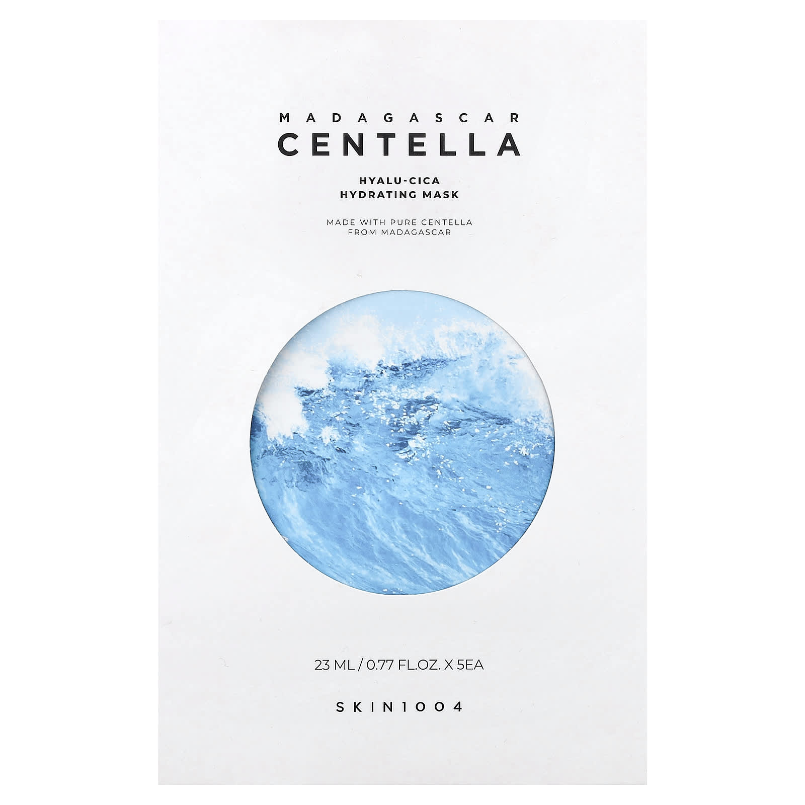 SKIN1004, Madagascar Centella, Hyalu-Cica Hydrating Beauty Mask, 5 Sheets, 0.77 fl oz (23 ml) Each