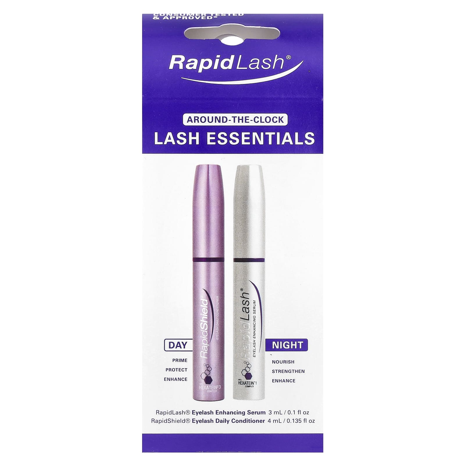 RapidLash, Around-The-Clock Lash Essentials, 2 Pieces