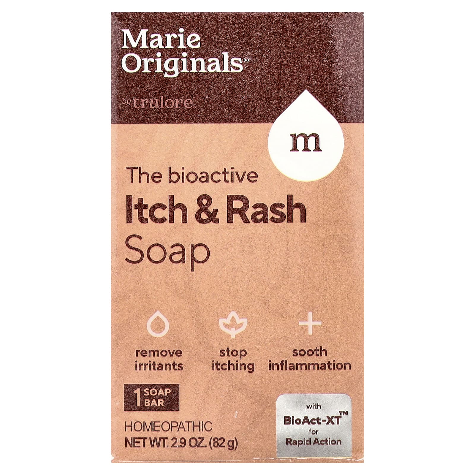 Marie Originals, The Bioactive Itch & Rash Bar Soap, 2.9 oz (82 g)