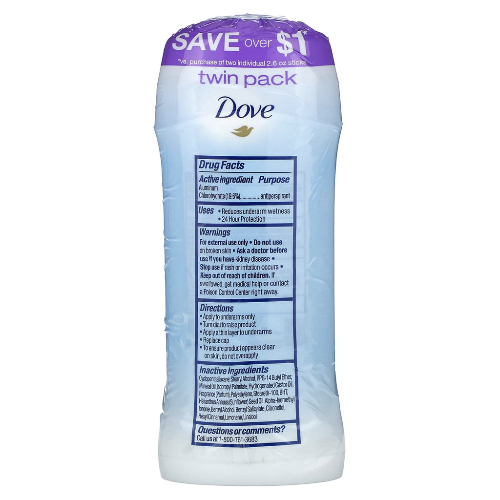 Dove, Antiperspirant Deodorant, Fresh, 2 Pack, 2.6 oz (74 g) Each