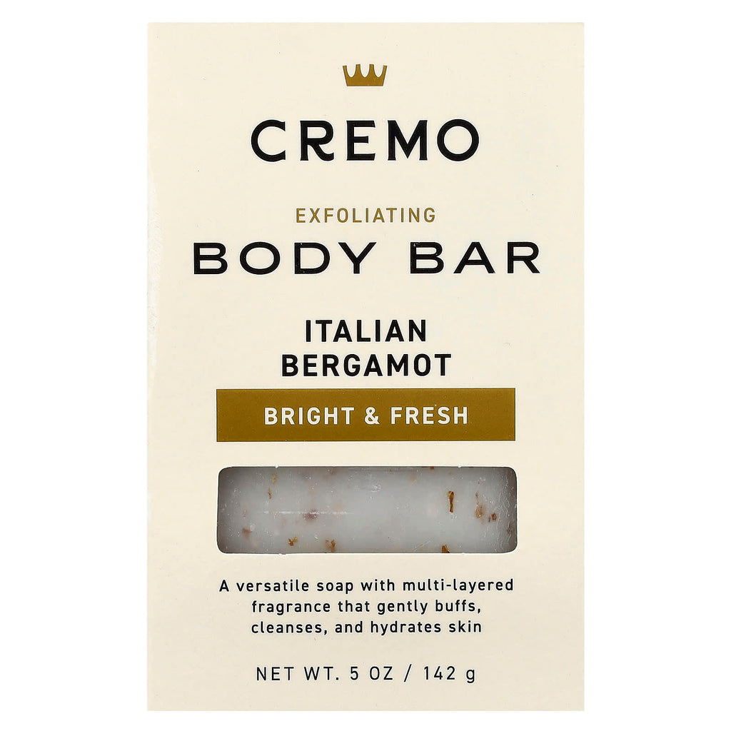 Cremo, Exfoliating Body Bar, Italian Bergamot , 5 oz (142 g)