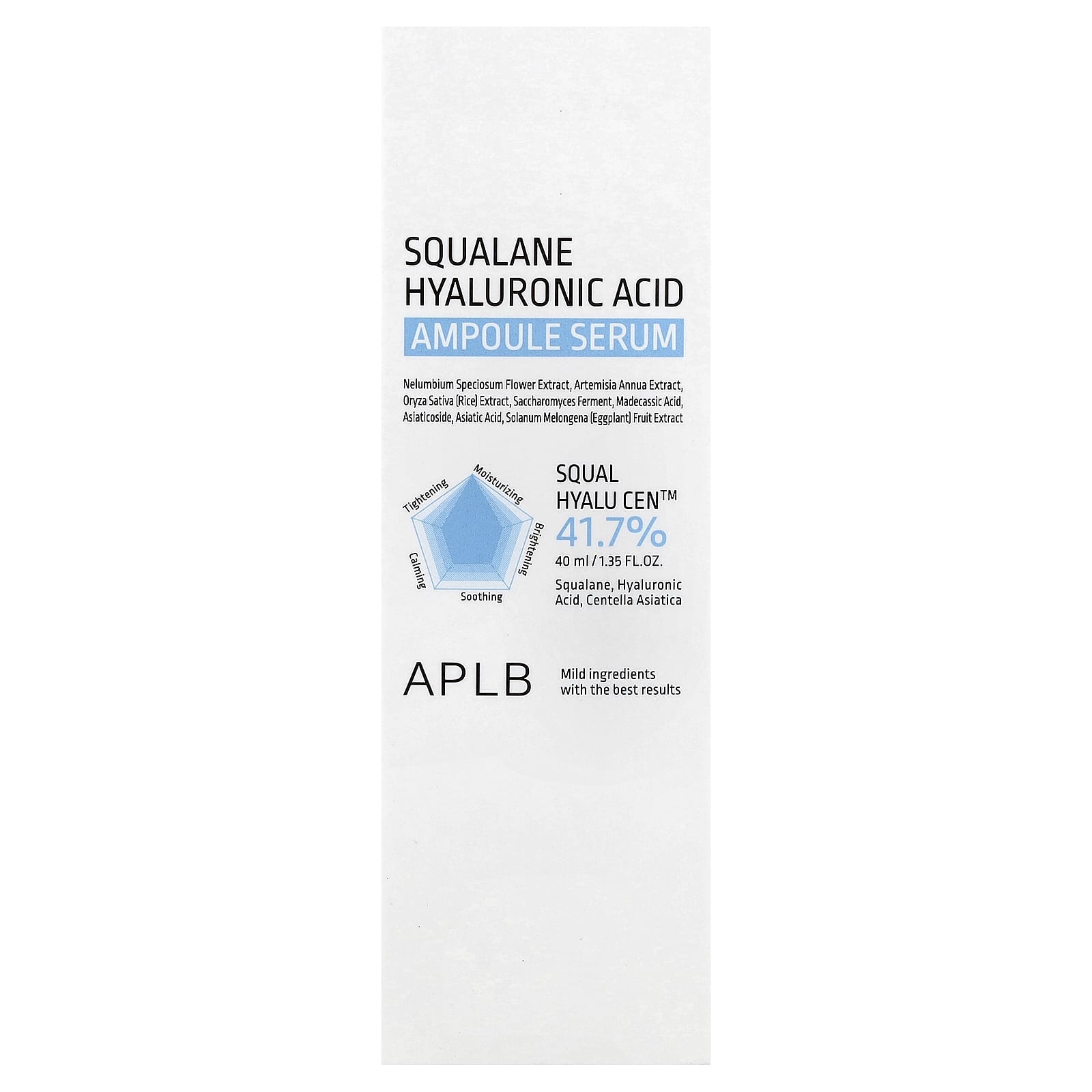 APLB, Squalane Hyaluronic Acid Ampoule Serum, 1.35 fl oz (40 ml)