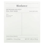 Biodance, Refreshing Sea Kelp Real Deep Beauty Mask, 4 Sheets, 1.19 oz (34 g) Each