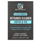M3 Naturals, Retainer Cleaner, Coffee & Tea, Mint, 120 Tablets