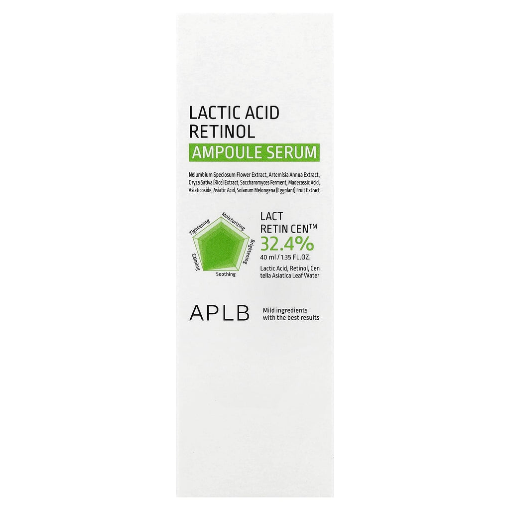 APLB, Lactic Acid Retinol Ampoule Serum, 1.35 fl oz (40 ml)