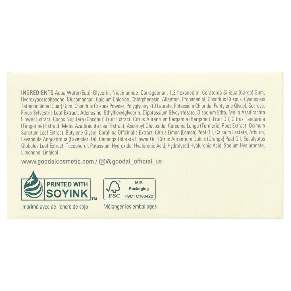 Goodal, Green Tangerine Vita-C Eye Gel Patch, 60 Pads